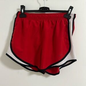 Nike Red dri-fit running shorts